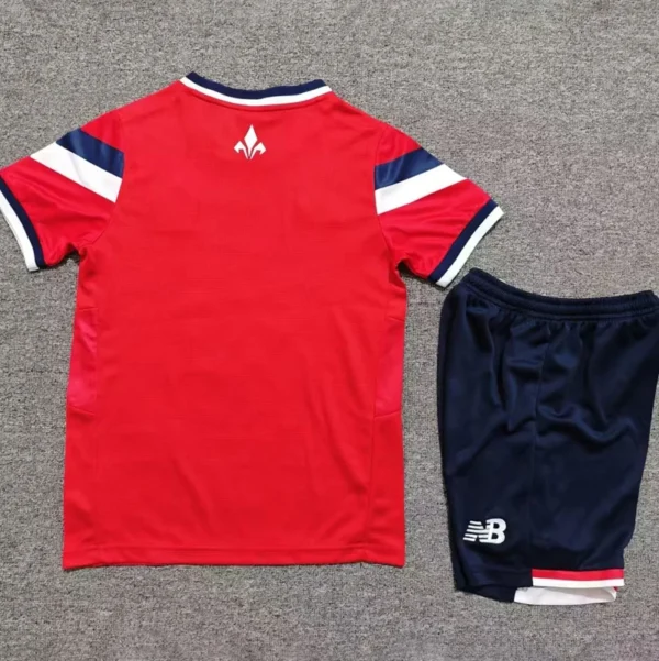 Lille 2026/27 Home Kids Kit Fan Version - Back View - KFCool – Football Jerseys & Soccer Kits Store Lille 2026/27 Home Kids Kit Fan Version - Back View | KFCOOL