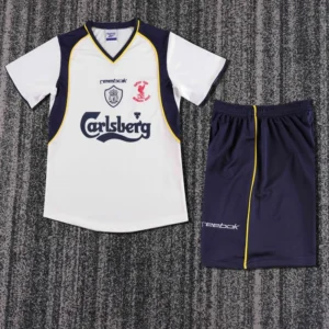 Liverpool 2001/02 Retro Away Kids Kit Fan Version - Front View Liverpool 2001/02 Retro Away Kids Kit Fan Version - Front View | KFCOOL