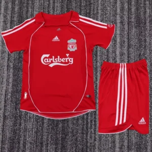 Liverpool 2006/07 Retro Home Kids Kit Fan Version - Front View Liverpool 2006/07 Retro Home Kids Kit Fan Version - Front View | KFCOOL