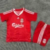 Liverpool 2009/10 Retro Home Kids Kit Fan Version - Front View | KFCOOL