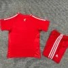 Liverpool 2009/10 Retro Home Kids Kit Fan Version - Back View | KFCOOL