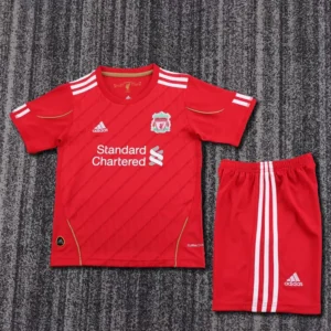Liverpool 2010/11 Retro Home Kids Kit Fan Version - Front View Liverpool 2010/11 Retro Home Kids Kit Fan Version - Front View | KFCOOL