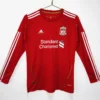 Liverpool 2010/11 Retro Home Long Sleeve Jersey Fan Version - Front View | KFCOOL