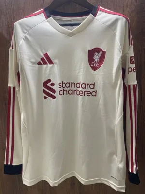 Liverpool 2025/26 Away Long Sleeve Jersey Fan Version - Front View Liverpool 2025/26 Away Long Sleeve Jersey Fan Version - Front View | KFCOOL