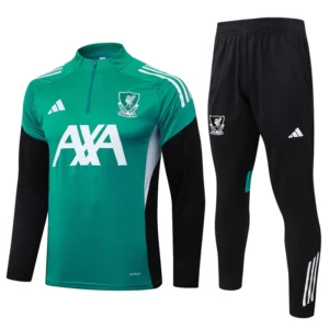 Liverpool 2025/26 Green Half Pull Tracksuit - Front View Liverpool 2025/26 Green Half Pull Tracksuit - Front View | KFCOOL