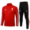 Liverpool 2025/26 Red Half Pull Tracksuit - Front View | KFCOOL