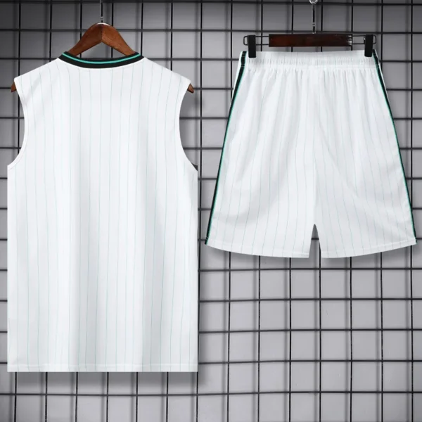 Liverpool 2025/26 Black White Sleeveless Shorts - Back View | KFCOOL
