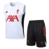 Liverpool 2025/26 Red White Sleeveless Shorts - Front View | KFCOOL