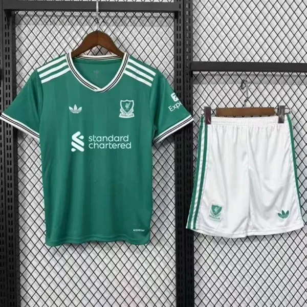 Liverpool 2025/26 Third Kids Kit Fan Version - Front View | KFCOOL