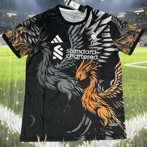Liverpool 2025/26 Black Grey Special Edition Training Shirt Fan Version - Front View | KFCOOL