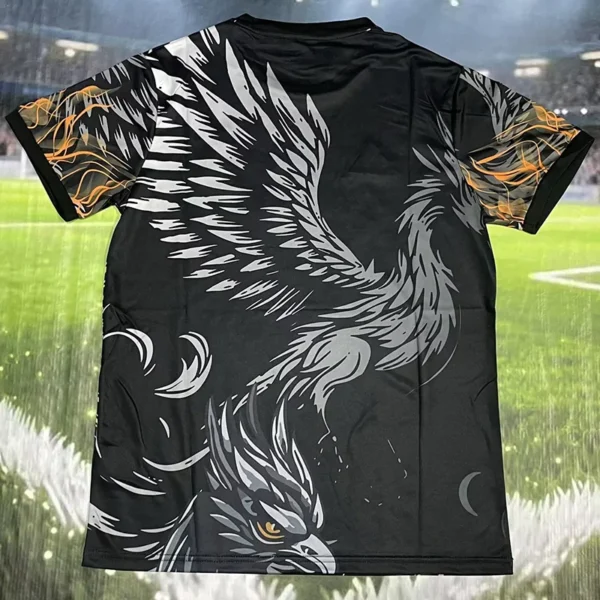 Liverpool 2025/26 Black Grey Special Edition Training Shirt Fan Version - Back View | KFCOOL