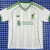 Liverpool 2025/26 White Green Training Shirt Fan Version - Front View | KFCOOL