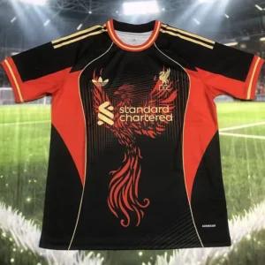 Liverpool 2025/26 Black Red Special Edition Training Shirt - Front View | KFCOOL