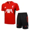 Liverpool 2025/26 Red Training Short Suit - Front View | KFCOOL