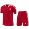 Liverpool 2025/26 Red White Training Short Suit - Front View Liverpool 2025/26 Red White Training Short Suit - Front View | KFCOOL