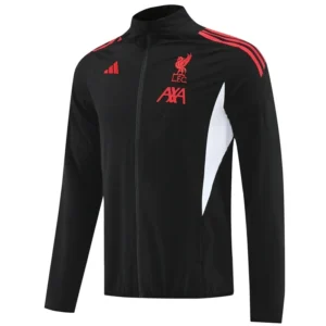 Liverpool 2025/26 Black Windbreaker - Front View Liverpool 2025/26 Black Windbreaker - Front View | KFCOOL