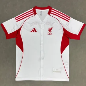 Liverpool 2025/26 White Jersey Fan Version - Front View Liverpool 2025/26 White Jersey Fan Version - Front View | KFCOOL