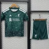 Liverpool 2026/27 Goalkeeper Green Kids Kit Fan Version - Front View | KFCOOL