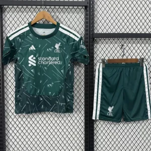 Liverpool 2026/27 Goalkeeper Green Kids Kit Fan Version - Front View Liverpool 2026/27 Goalkeeper Green Kids Kit Fan Version - Front View | KFCOOL