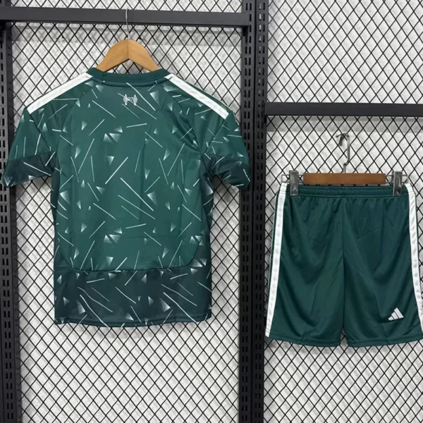 Liverpool 2026/27 Goalkeeper Green Kids Kit Fan Version - Back View | KFCOOL
