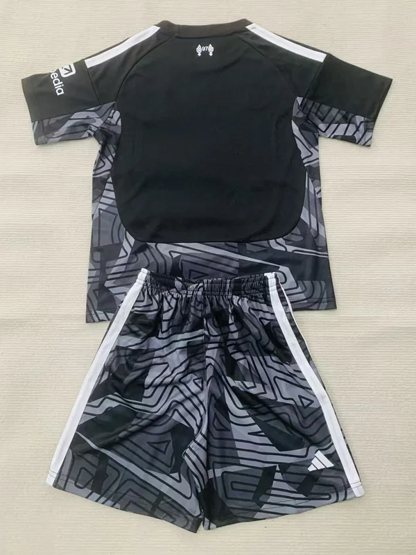 Liverpool 2026/27 Goalkeeper Kids Kit Fan Version - Back View - KFCool – Football Jerseys & Soccer Kits Store Liverpool 2026/27 Goalkeeper Kids Kit Fan Version - Back View | KFCOOL