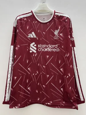 Liverpool 2026/27 Home Long Sleeve Jersey Fan Version - Front View | KFCOOL