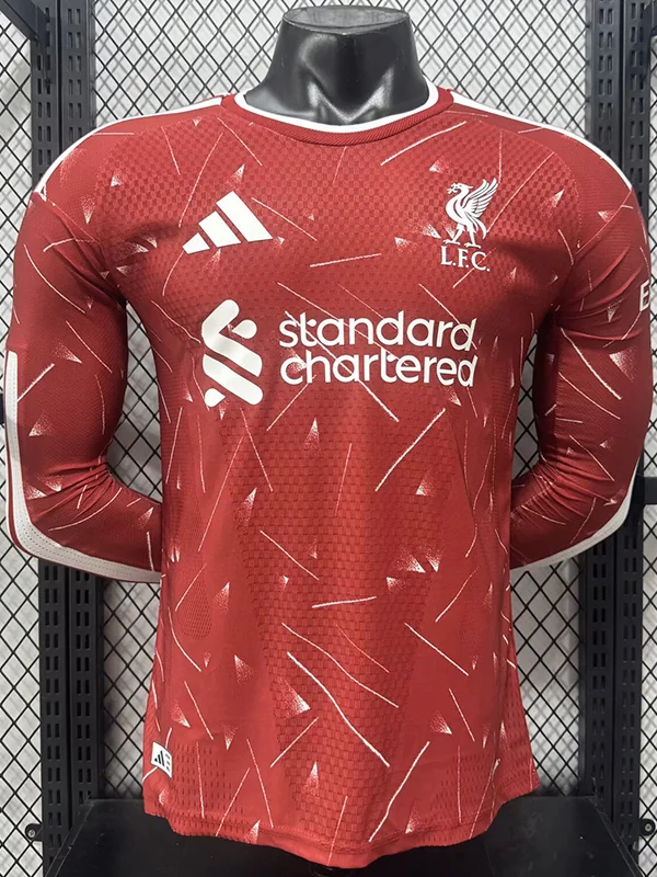 Liverpool 2026/27 Home Long Sleeve Jersey Player Version - Back View Liverpool 2026/27 Home Long Sleeve Jersey Player Version - Back View | KFCOOL