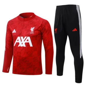 Liverpool 2026/27 Red Black Half Pull Tracksuit - Front View | KFCOOL