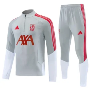Liverpool 2026/27 Grey Half Pull Tracksuit - Front View Liverpool 2026/27 Grey Half Pull Tracksuit - Front View | KFCOOL