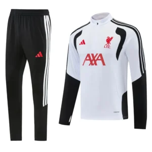 Liverpool 2026/27 White Half Pull Tracksuit - Front View | KFCOOL