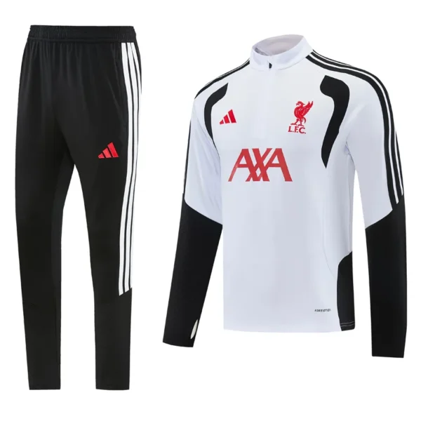 Liverpool 2026/27 White Half Pull Tracksuit - Front View | KFCOOL
