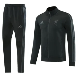 Liverpool 2026/27 Black Jacket Tracksuit - Front View | KFCOOL