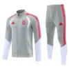 Liverpool 2026/27 Grey White Jacket Tracksuit - Front View | KFCOOL