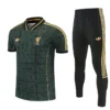 Liverpool 2026/27 Dark Green Short Sleeve Pants Suit - Front View | KFCOOL
