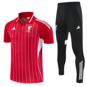 Liverpool 2026/27 Red Short Sleeve Pants Suit - Front View | KFCOOL