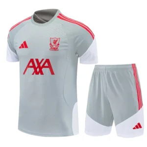 Liverpool 2026/27 Grey Training Short Suit - Front View Liverpool 2026/27 Grey Training Short Suit - Front View | KFCOOL