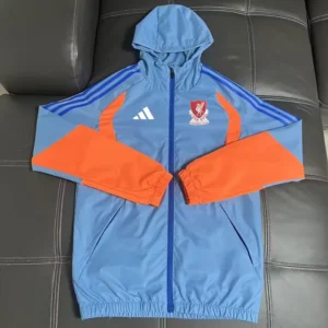 Liverpool 2026/27 Sky Blue Windbreaker - Front View Liverpool 2026/27 Sky Blue Windbreaker - Front View | KFCOOL