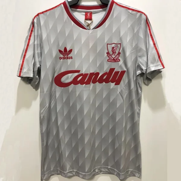 Liverpool 1989/90 Retro Away Jersey Fan Version - Back View | KFCOOL