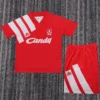 Liverpool 1991/92 Retro Home Kids Kit Fan Version - Front View | KFCOOL