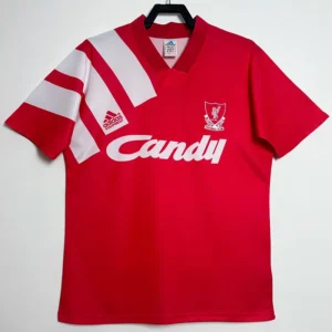 Liverpool 1991/92 Retro Home Jersey Fan Version - Front View | KFCOOL