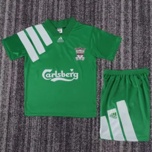 Liverpool 1992/93 Retro Away Kids Kit Fan Version - Front View Liverpool 1992/93 Retro Away Kids Kit Fan Version - Front View | KFCOOL