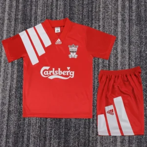 Liverpool 1992/93 Retro Home Kids Kit Fan Version - Front View Liverpool 1992/93 Retro Home Kids Kit Fan Version - Front View | KFCOOL