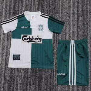 Liverpool 1995/96 Retro Away Kids Kit Fan Version - Front View Liverpool 1995/96 Retro Away Kids Kit Fan Version - Front View | KFCOOL