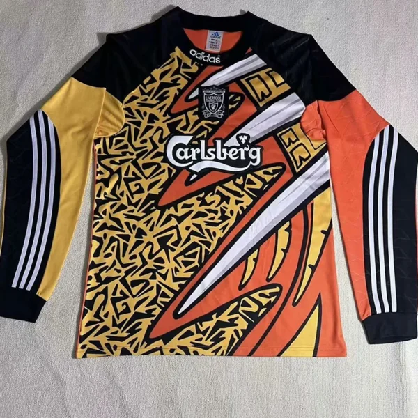 Liverpool 1995/96 Retro Goalkeeper Long Sleeve Jersey Fan Version - Front View | KFCOOL