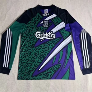 Liverpool 1995/96 Retro Goalkeeper Purple Long Sleeve Jersey Fan Version - Front View Liverpool 1995/96 Retro Goalkeeper Purple Long Sleeve Jersey Fan Version - Front View | KFCOOL