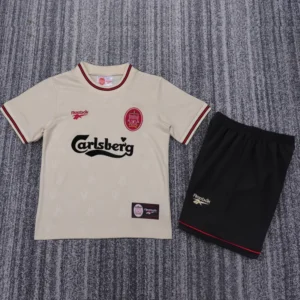 Liverpool 1996/97 Retro Away Kids Kit Fan Version - Front View Liverpool 1996/97 Retro Away Kids Kit Fan Version - Front View | KFCOOL