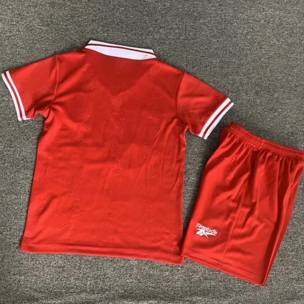 Liverpool 1996/97 Retro Home Kids Kit Fan Version - Back View | KFCOOL