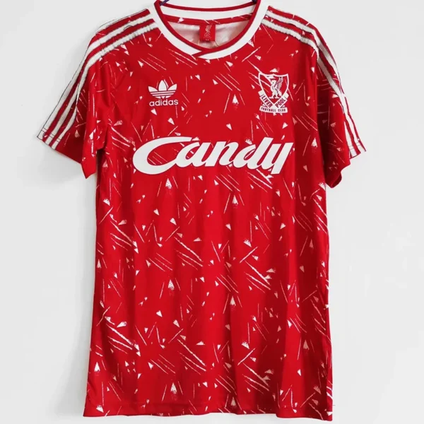 Liverpool 1989/91 Retro Home Jersey Fan Version - Back View Liverpool 1989/91 Retro Home Jersey Fan Version - Back View | KFCOOL