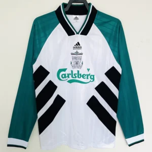 Liverpool 1993/95 Retro Away Long Sleeve Jersey Fan Version - Front View | KFCOOL