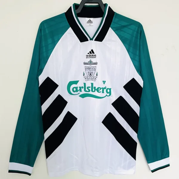 Liverpool 1993/95 Retro Away Long Sleeve Jersey Fan Version - Front View | KFCOOL